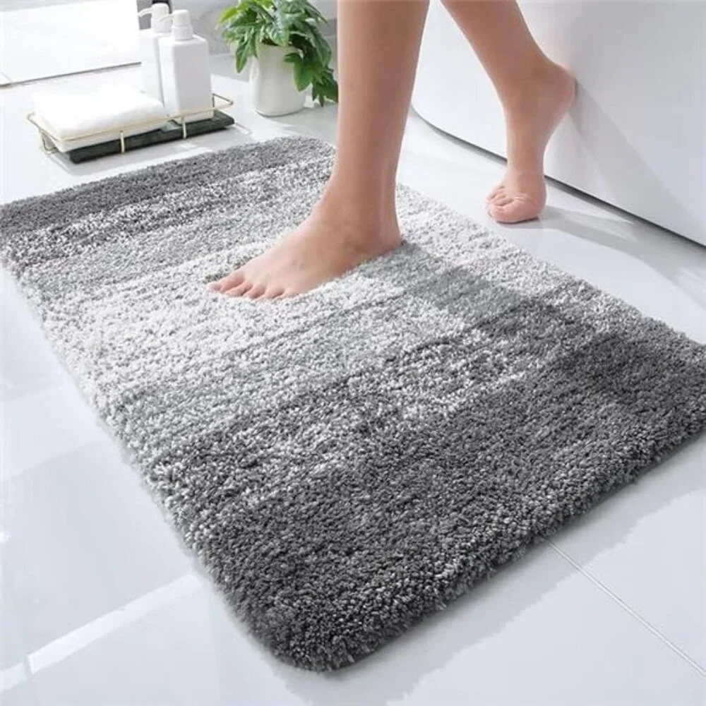 Bathroom Rug Mat 24x16, Extra Soft and Absorbent Microfiber Bath Rugs, Non-Slip